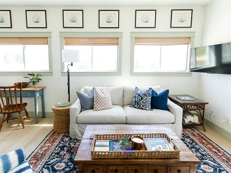 The main level includes an open concept wit the living room and kitchen