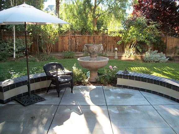 Fountain in Back Yard