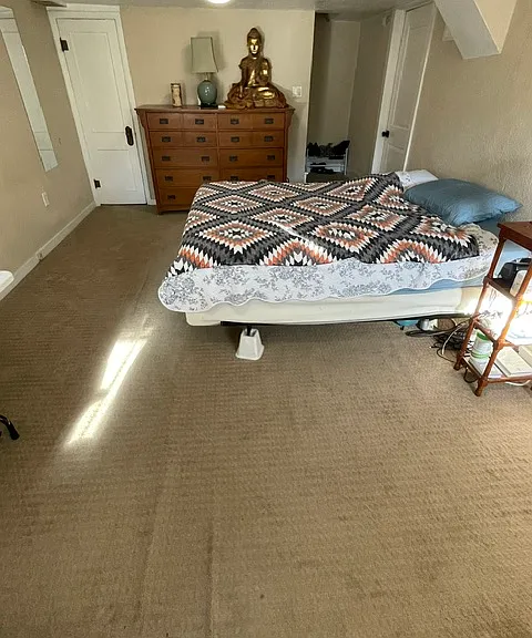 big bedroom area - same size as upstairs living room