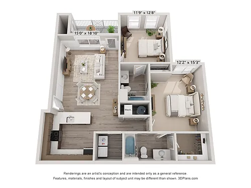 Floor plan 2X2