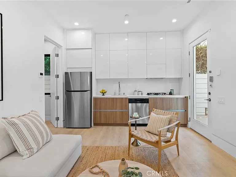 ADU living room and kitchen