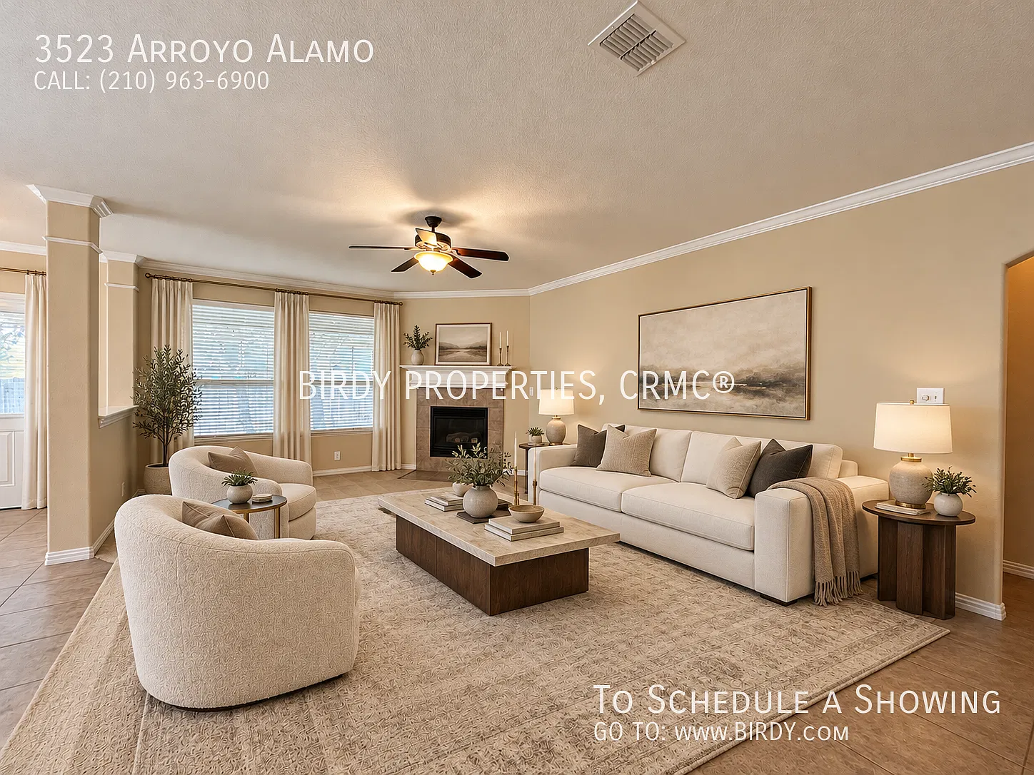 "Spacious 4-Bedroom Home with Fireplace at 3523 Arroyo Alamo, San Antonio 3001 Sq Ft, 3.5 Baths!" — Photo 3
