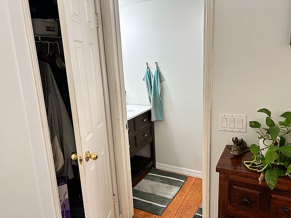 Half bath with coat closet