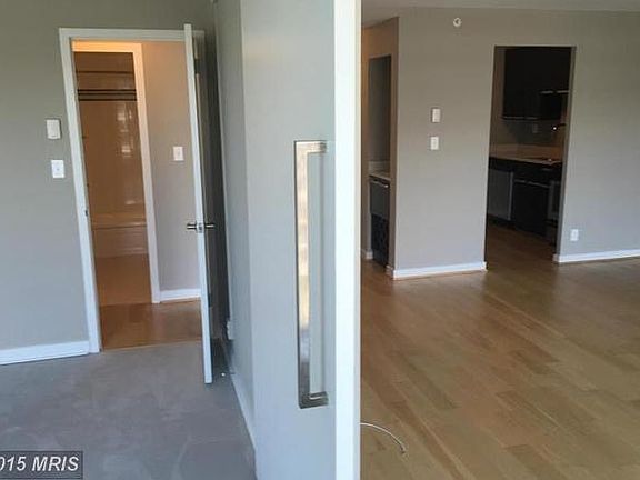 Sliding bedroom door to living room