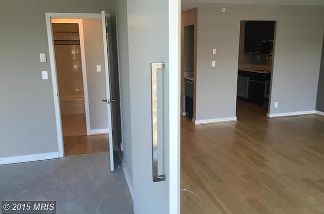 Sliding bedroom door to living room