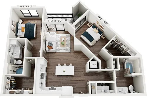 Floor plan B21