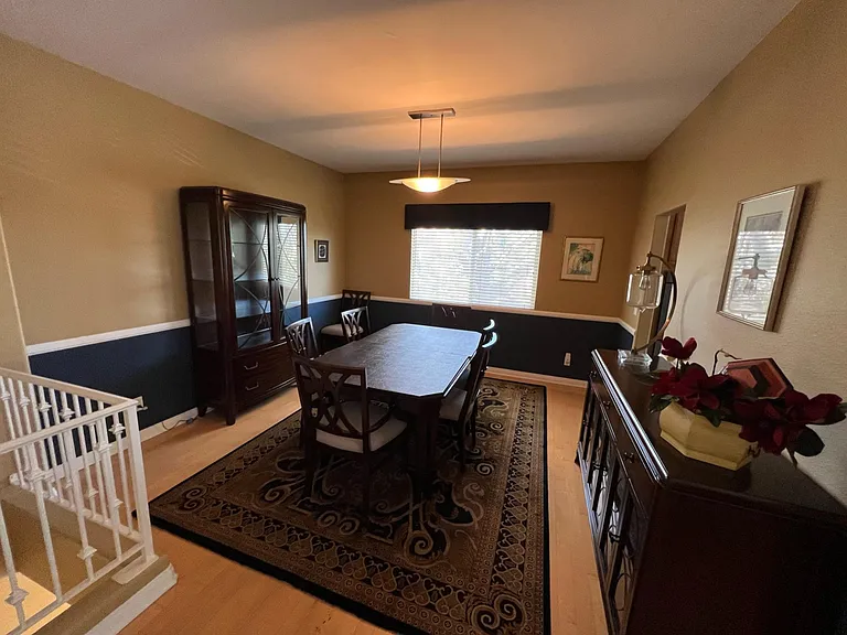 Formal dining room. Dining room furniture may be available