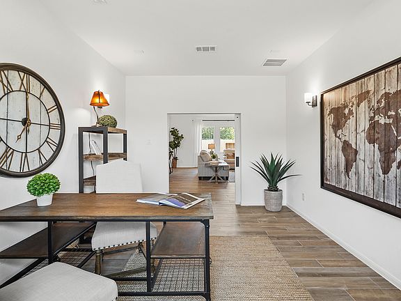 Media room across from great room