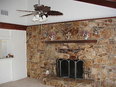 Rock Fireplace