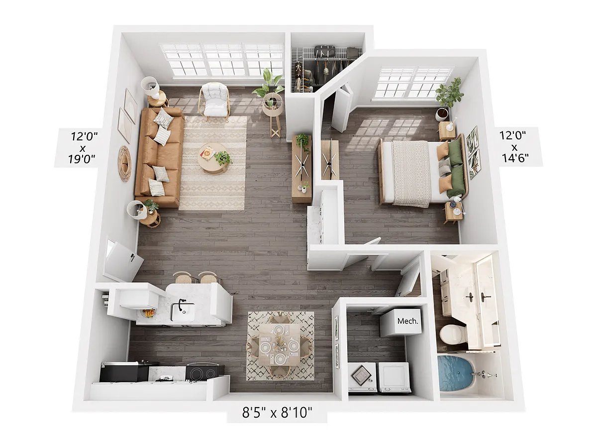 Floor plan The Bougainville Renovated