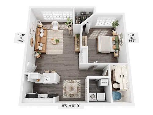 Floor plan The Bougainville Renovated