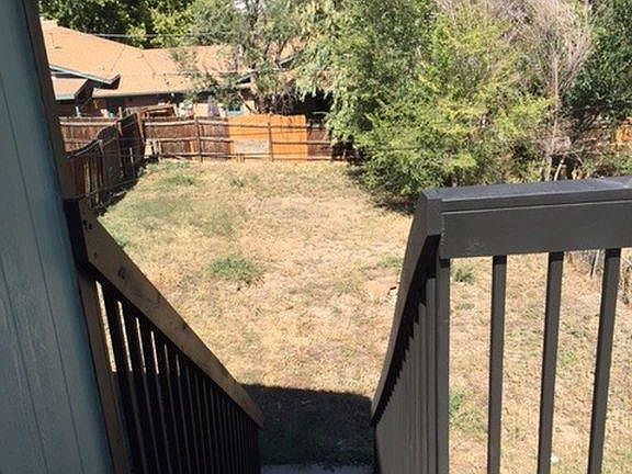 Back deck and yard