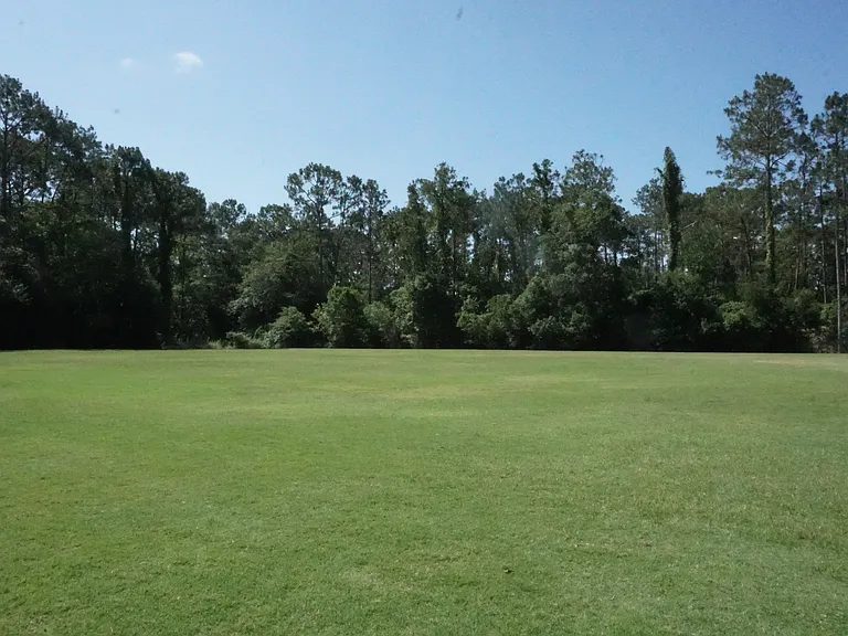 Large playfield across the street