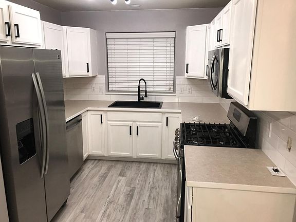 Kitchen with new appliances.