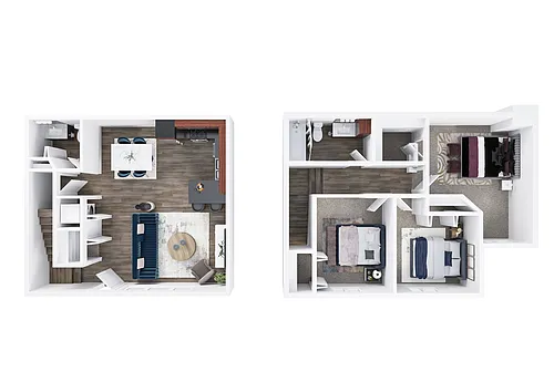 Floor plan 3 Bed (B)