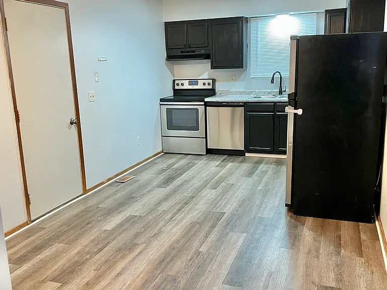 view of kitchen and dining area