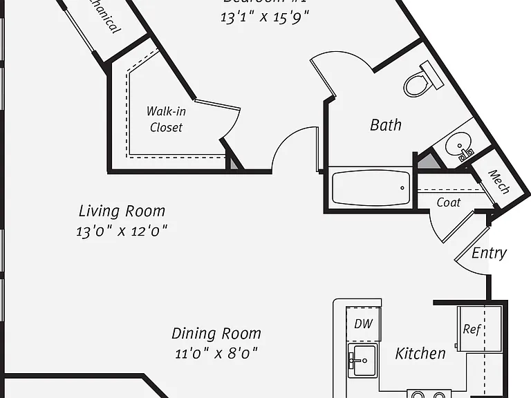 Rutherford Station - B3BR - 2 Beds - 2 Baths - 1199 Sq. ft.