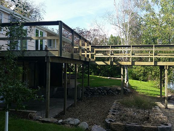 12 x 24 deck and 6 x 20 