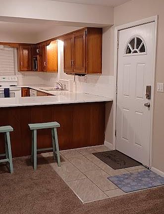 Open family room floor plan