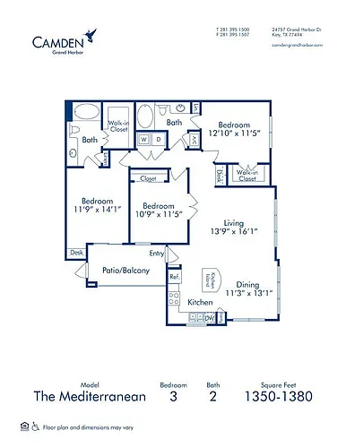 Floor plan The Mediterranean 1380