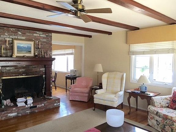 Wood burning fireplace in Living room