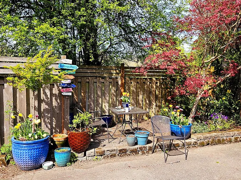 Outside