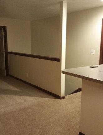 top of stairs from dining