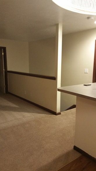 top of stairs from dining
