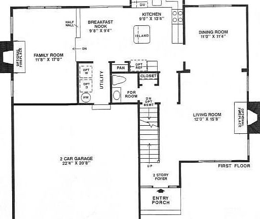 1st floor house plan