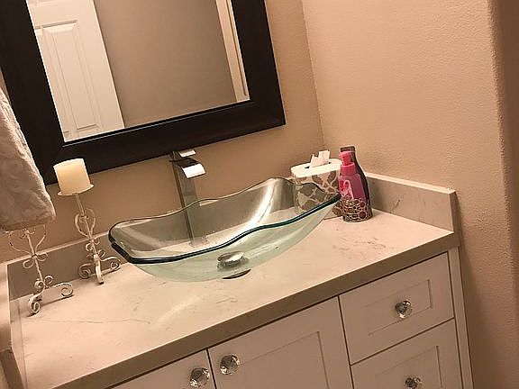 new vanity and toilet