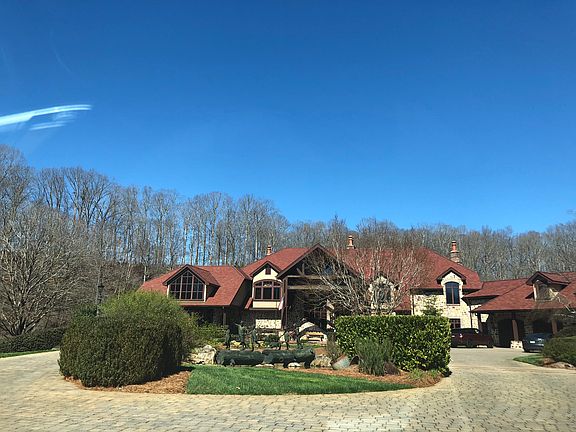 Custom built, red slate roof