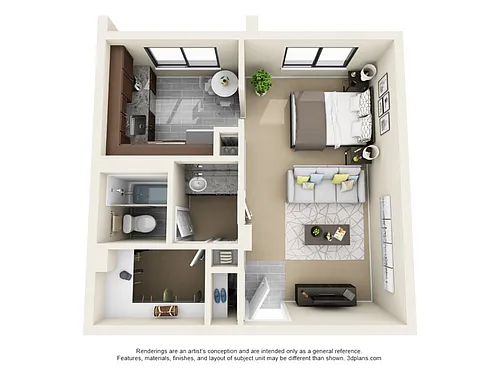 Floor plan Tower Studio