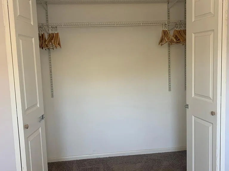 Bedroom 1 closet - large with double shelves