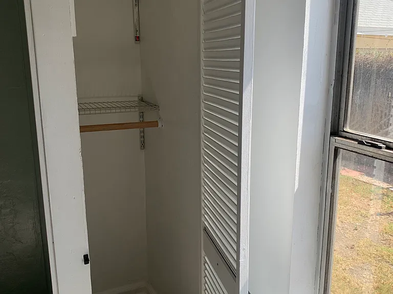 Master closet space.
