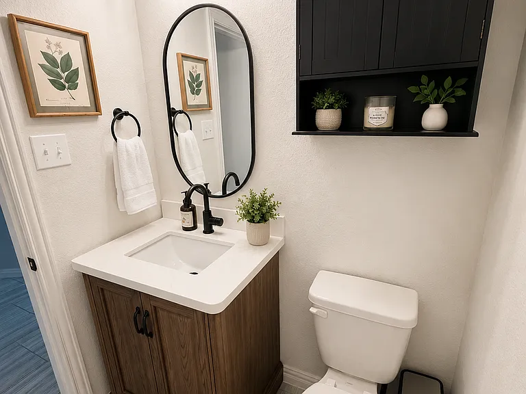 downstairs half bath