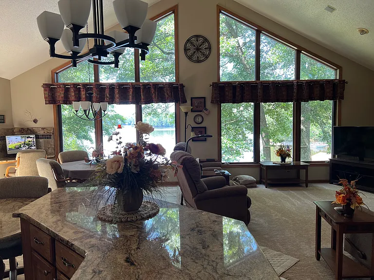 View from kitchen / entry area