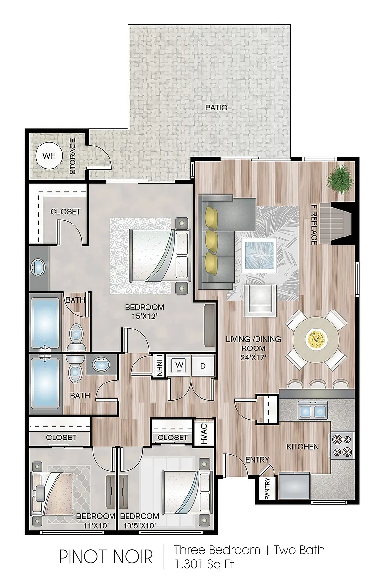 Floor plan Pinot Noir