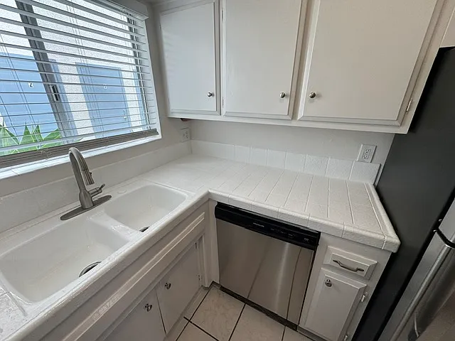 Bright kitchen with brand new dishwasher