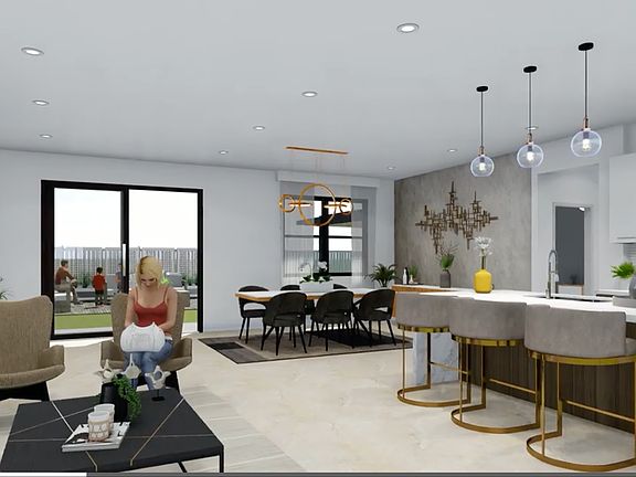 Interior Rendering Great Room