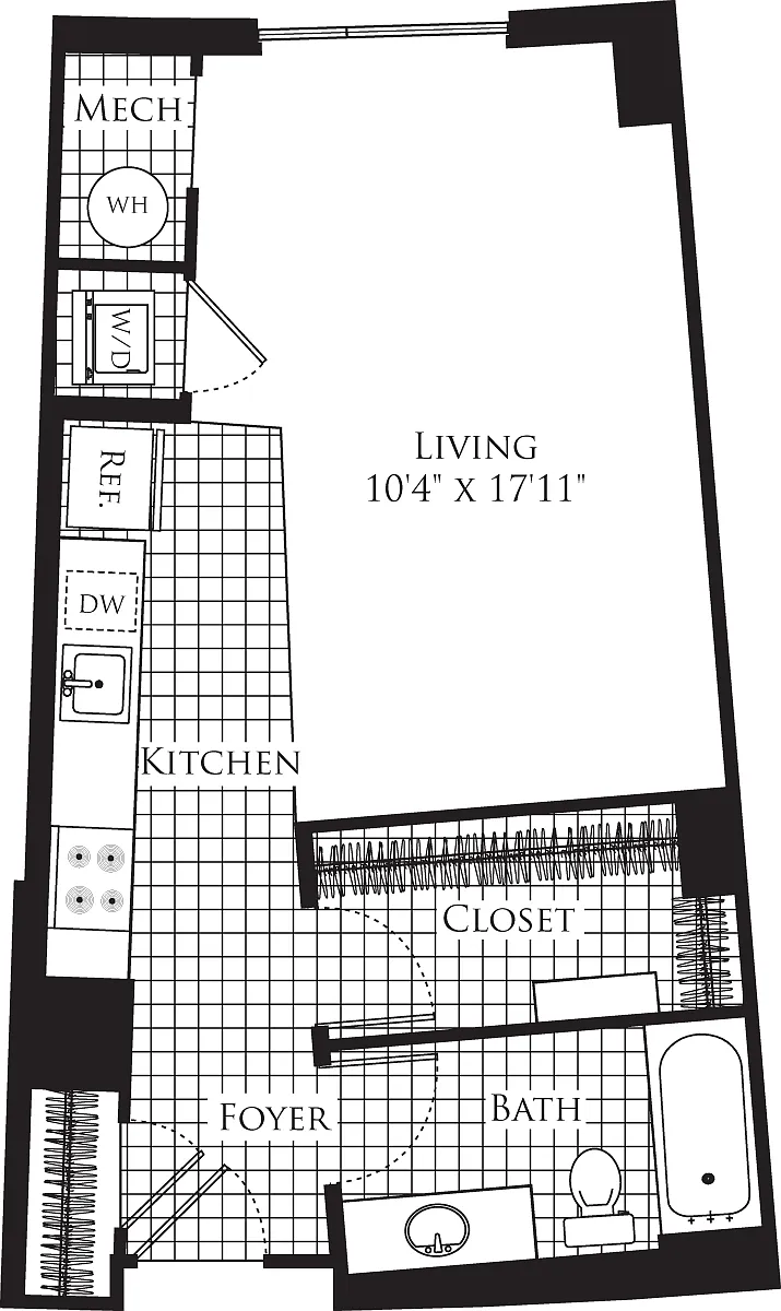 Floor plan Studio- 501