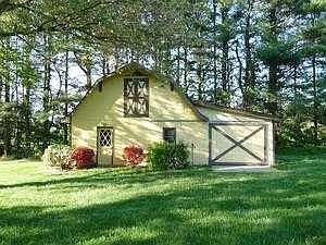 Barn With Loft and Shed