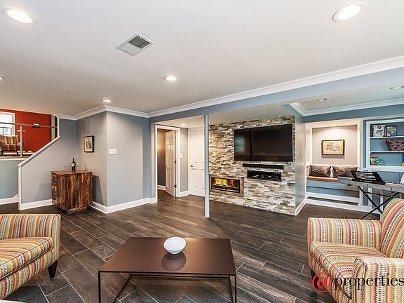 Large Family Room with Fireplace