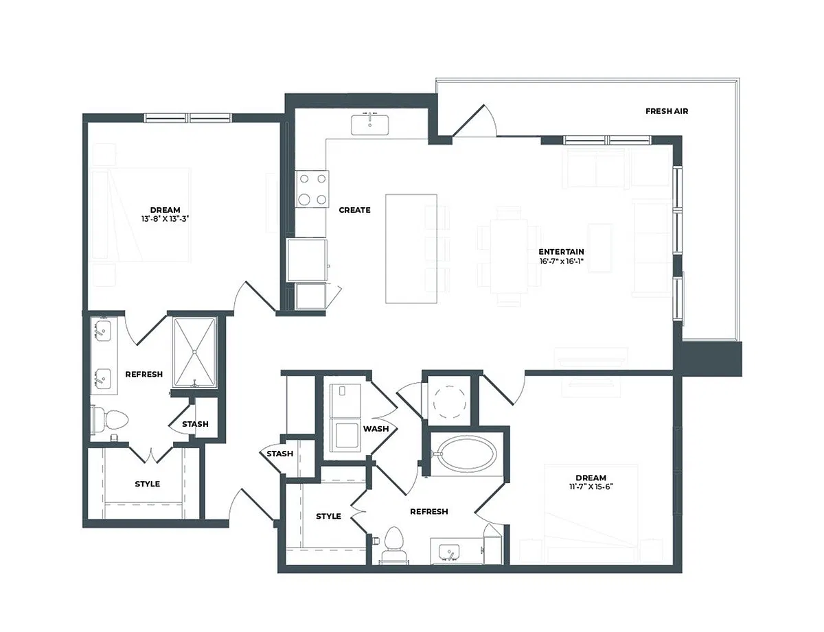Floor plan B2