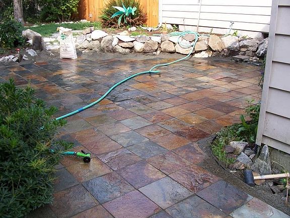 slate patio