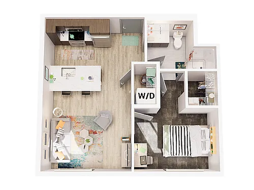 Floor plan 1 Bedroom Standard