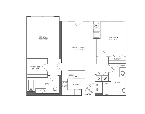 Floor plan B2CR