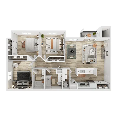 Floor plan 3x2 - C1 Renovated