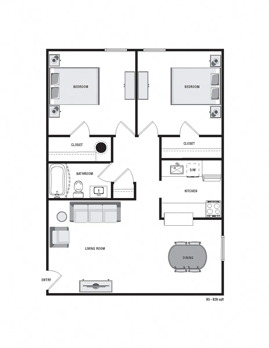 Floor plan B3