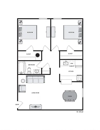 Floor plan B3