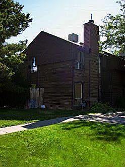 This is the front of the house, you can see on the left there is a fence.